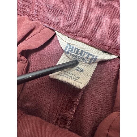 Duluth Trading Women's Stretch Pants Brick Red Size 8x29 - Picture 4 of 11